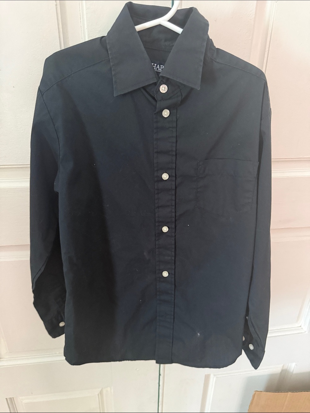Classic boys size 10 Black Button-Down Shirt